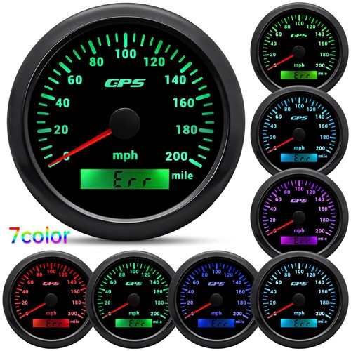 85mm black gps speedometer - 85mm,